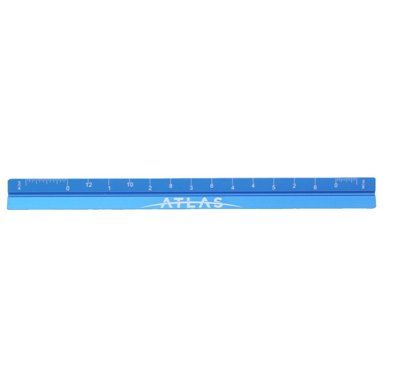GMM2a3863cd17c4476bae0be08693112bfe-3 6" Aluminum Architect Triangular Scale Ruler Engineering - Image 1
